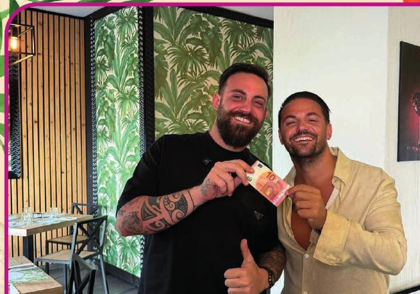 I fratelli Ciro e Angelo nel locale 6 Spicchi
